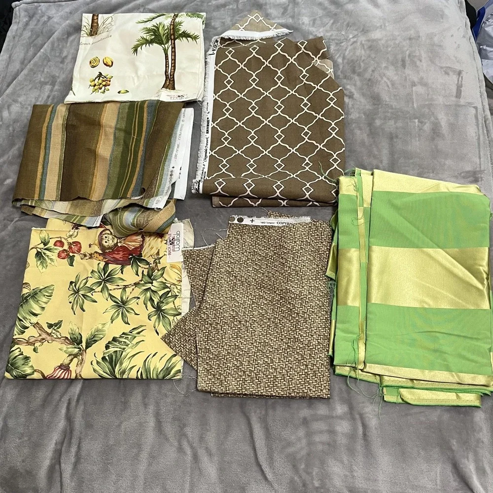 Outdoor Upholstery Fabric‎ Lot Tommy Bahama Williamsburg Walfab Stripes Prints